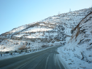 The road to Meghri